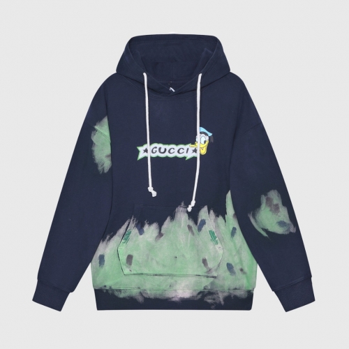 グッチユニセックスカジュアルフーディc04530ネイビー