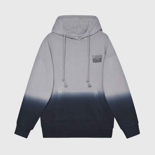 バレンシアガユニセックスコットン起毛オーバーサイズフーディl01271ネイビー