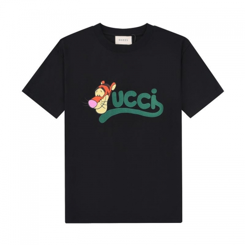 グッチユニセックス半袖Tシャツc04535ブラック