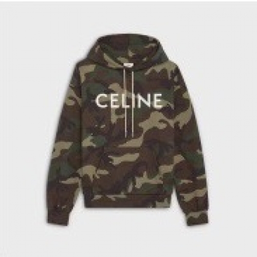 セリーヌユニセックスコットンフーディl0210グリーン