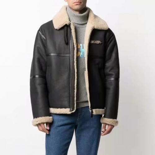 モスキーノメンズトレンディレザージャケットs0212ブラック