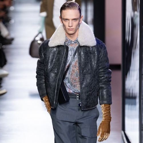 ディオールメンズモダンレザージャケットo01660ブラック