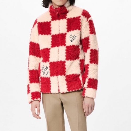 ルイヴィトンメンズレザージャケットu03891レッド