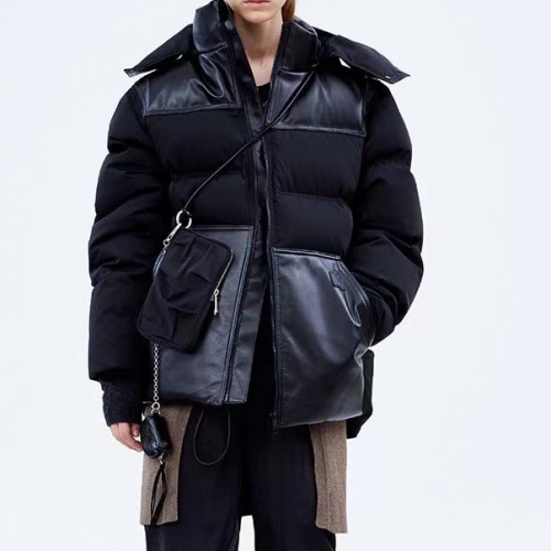 アダーユニセックスパッチモダンダウンパディングe0091(A1A2)ブラック