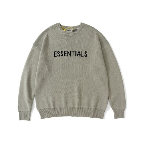 フィアオブゴッドユニセックスミニマルウールセーターa0374グレー