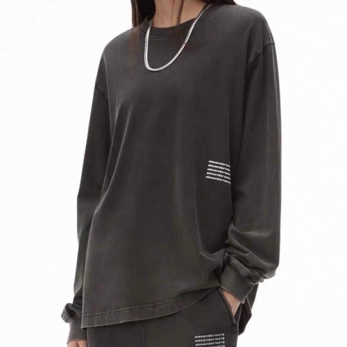 アレクサンダーワンユニセックスコットンスウェットシャツw0191グレー