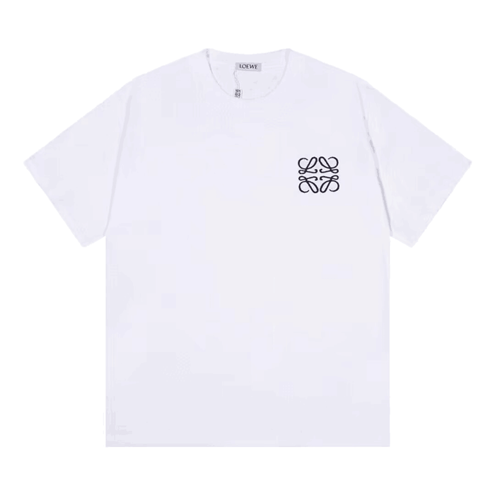 ロエベユニセックスポロ半袖Tシャツe0540ホワイト