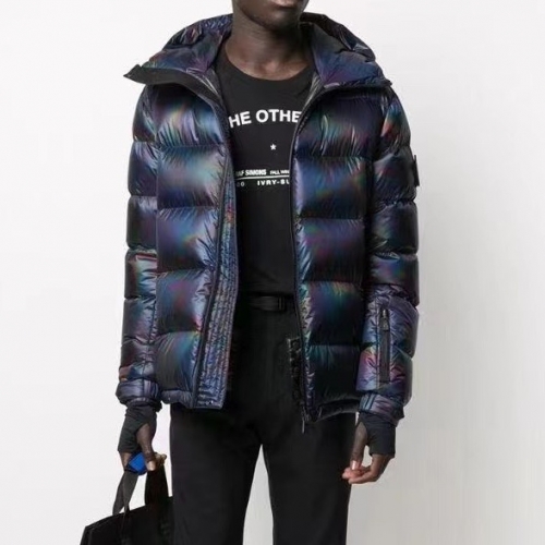 -モンクレールユニセックスカジュアルダックダウンパディングc02447ネイビー