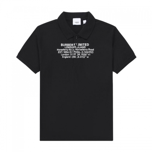 バーバリーユニセックスコットン半袖Tシャツr04284ブラック