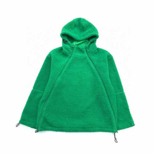 ボッテガヴェネタユニセックスコットンフーディt0183グリーン