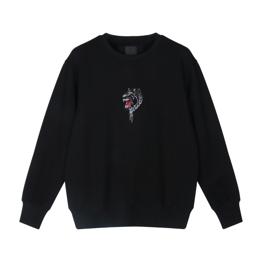 ジバンシィメンズカジュアルコットンスウェットシャツv0589ブラック