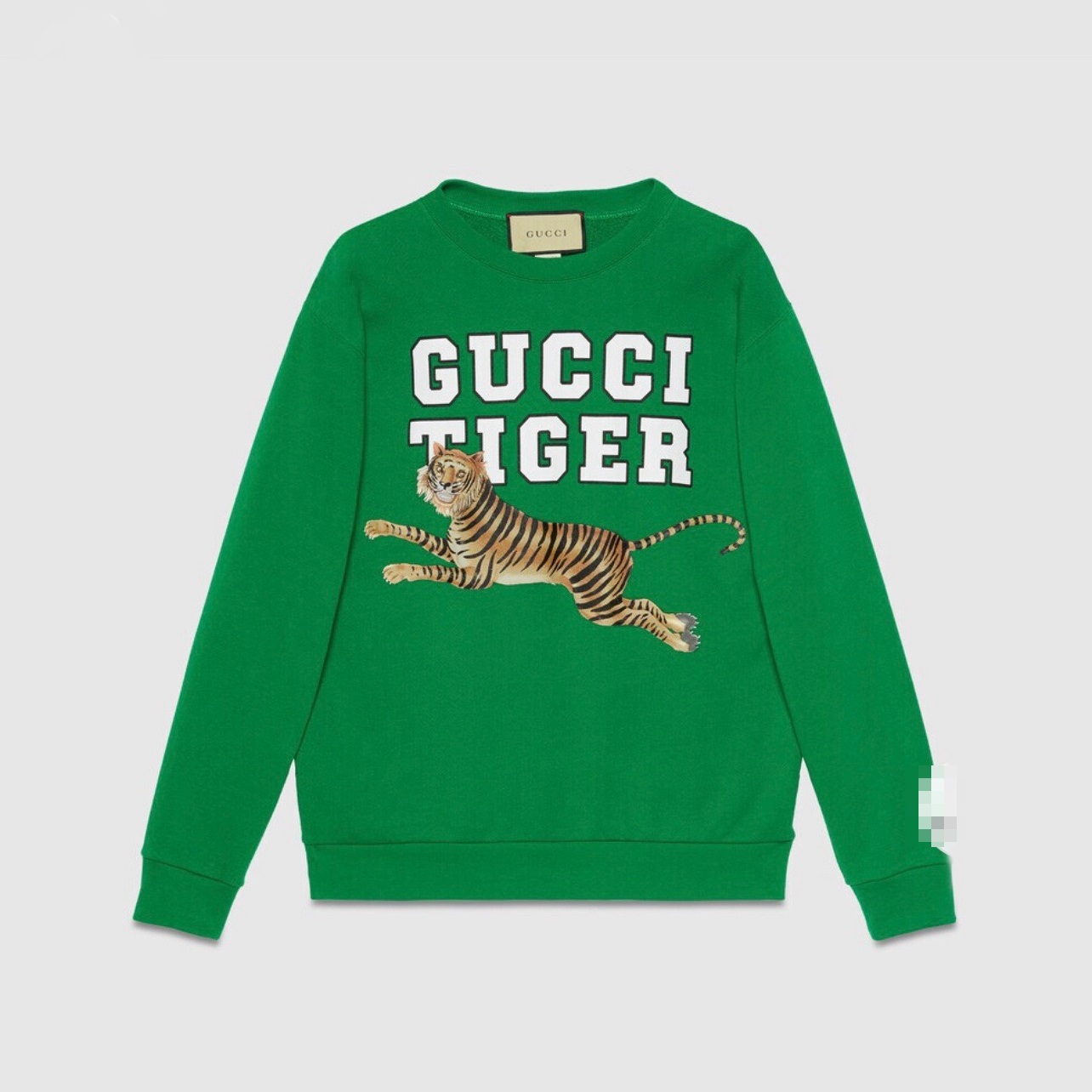 グッチメンズイニシャルクルーネックグリーンスウェットシャツc04555