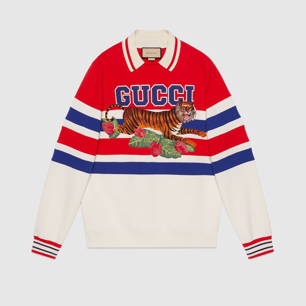 グッチレディースカジュアルレッドスウェットシャツc04986