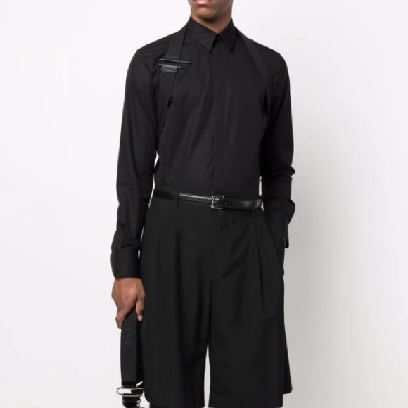 ジバンシィメンズモダンブラックシャツv0600