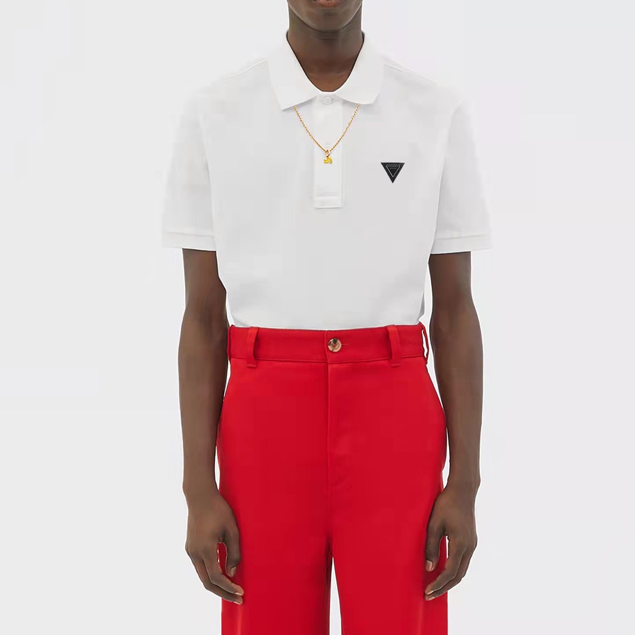 ボッテガヴェネタメンズクルーネックホワイト半袖Tシャツt0212