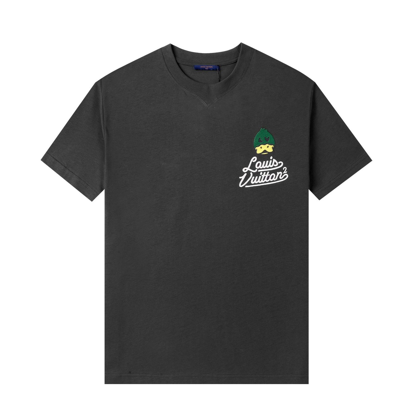 ルイヴィトンメンズクルーネックブラック半袖Tシャツu03939