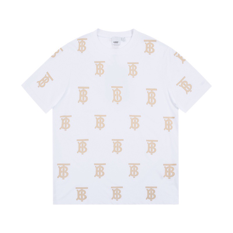 バーバリーメンズクルーネックホワイト半袖Tシャツr04306