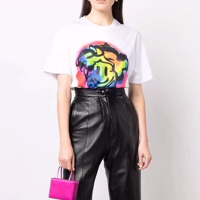 ジバンシィレディースクルーネックホワイト半袖Tシャツv0610