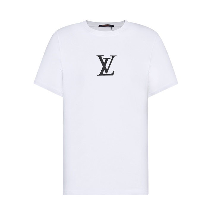 ルイヴィトンメンズクルーネックホワイト半袖Tシャツu03944