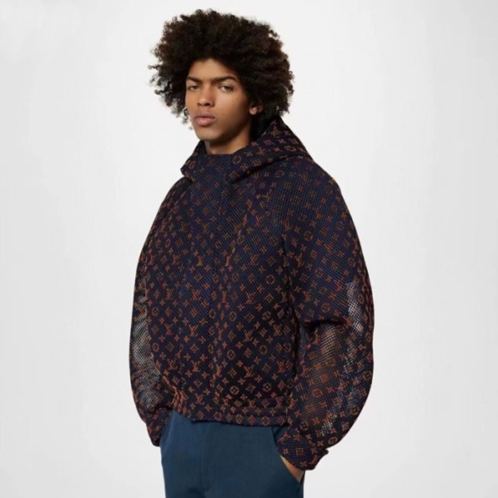 ルイヴィトンメンズブラックフードジャケットu3949