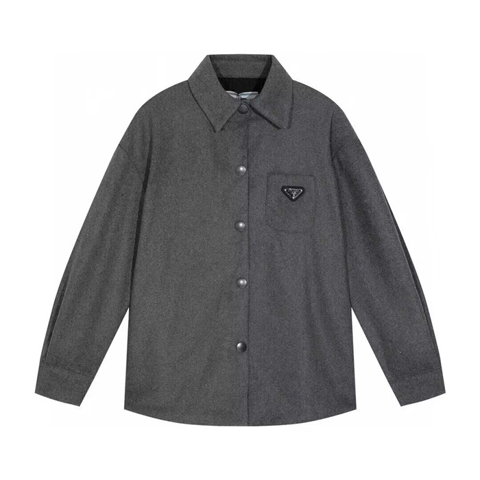 プラダメンズモダングレーシャツa02587