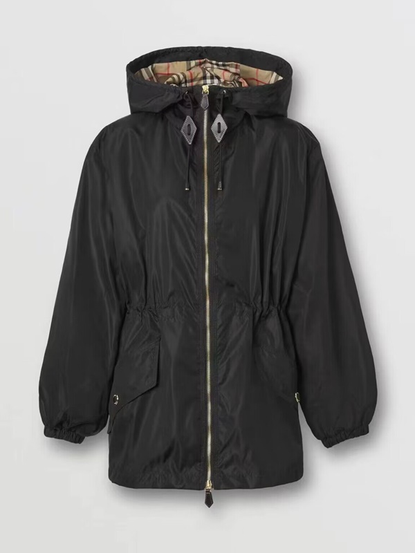 バーバリーレディースカジュアルブラックジャケットr04216