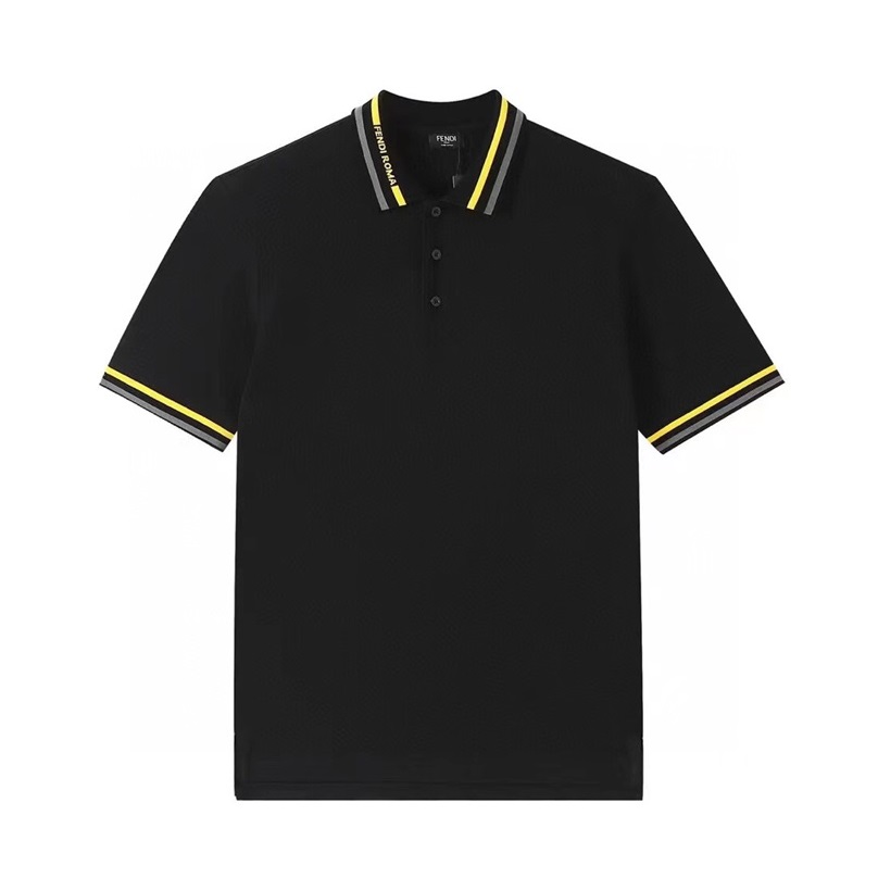 ェンディメンズポロブラック半袖Tシャツn01134