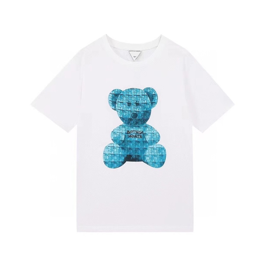 ボッテガヴェネタメンズクルーネックホワイト半袖Tシャツt0333