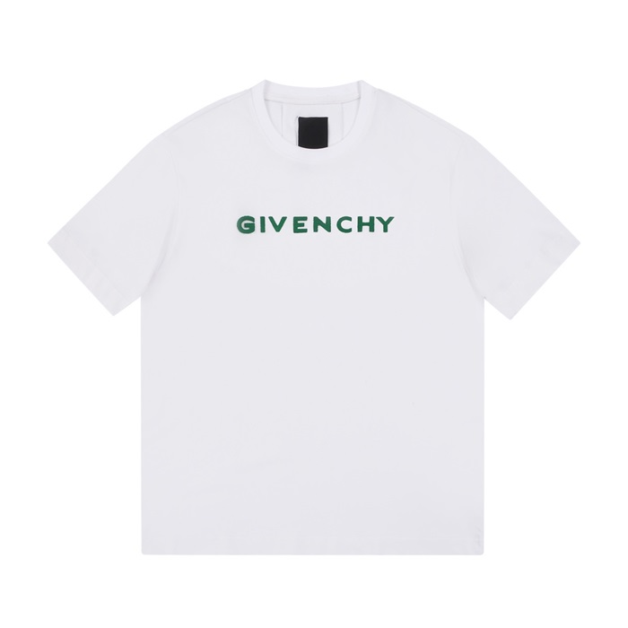 ジバンシィメンズクルーネックホワイト半袖Tシャツv0618