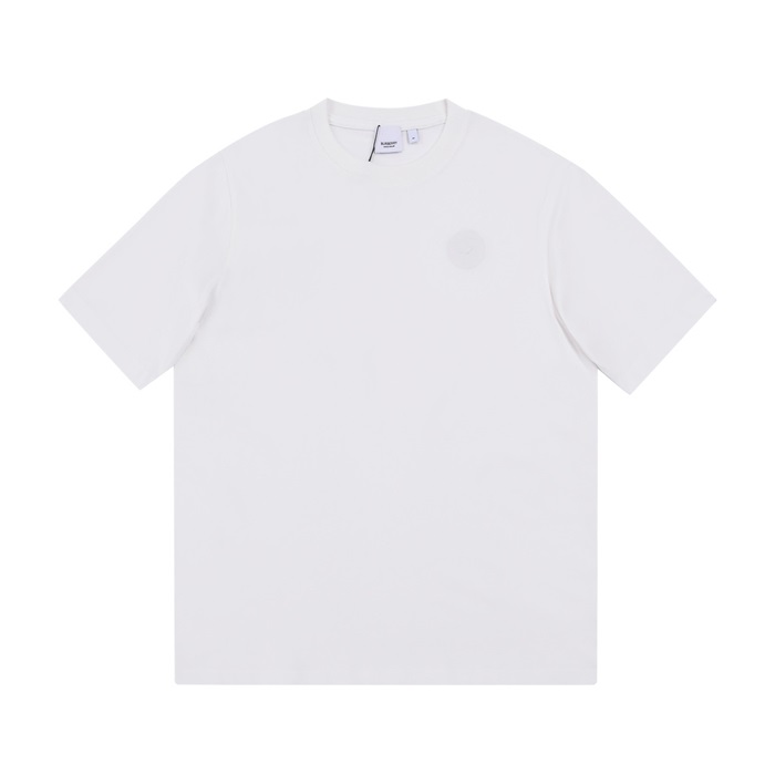 バーバリーメンズクルーネックホワイト半袖Tシャツr04218