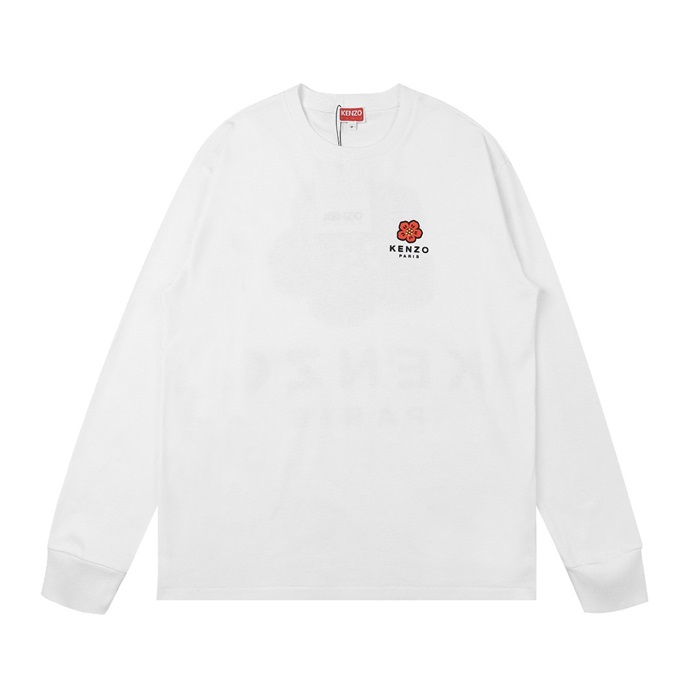 ケンゾーユニセックスカジュアルホワイトスウェットシャツn0184