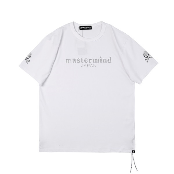 マスターマインドメンズホワイト半袖Tシャツs131