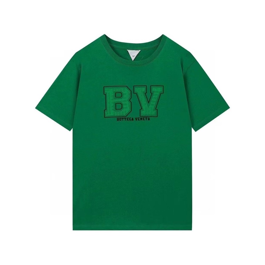 ボッテガヴェネタメンズクルーネックグリーン半袖Tシャツt0244