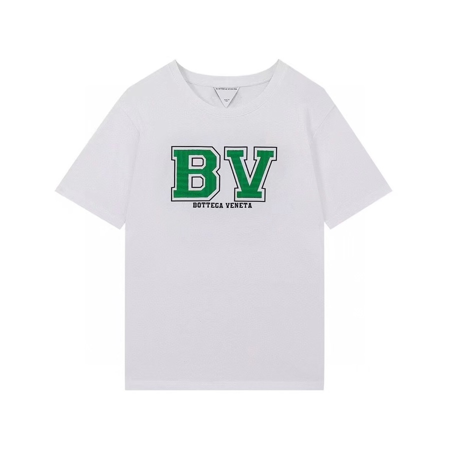 ボッテガヴェネタメンズクルーネックホワイト半袖Tシャツt0245