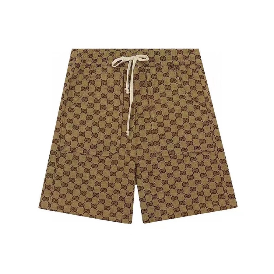 グッチユニセックスカジュアルキャメルショートパンツc04629