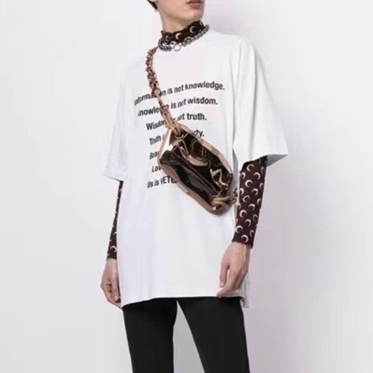 ヴェトモンメンズトレンディホワイト半袖Tシャツt0245