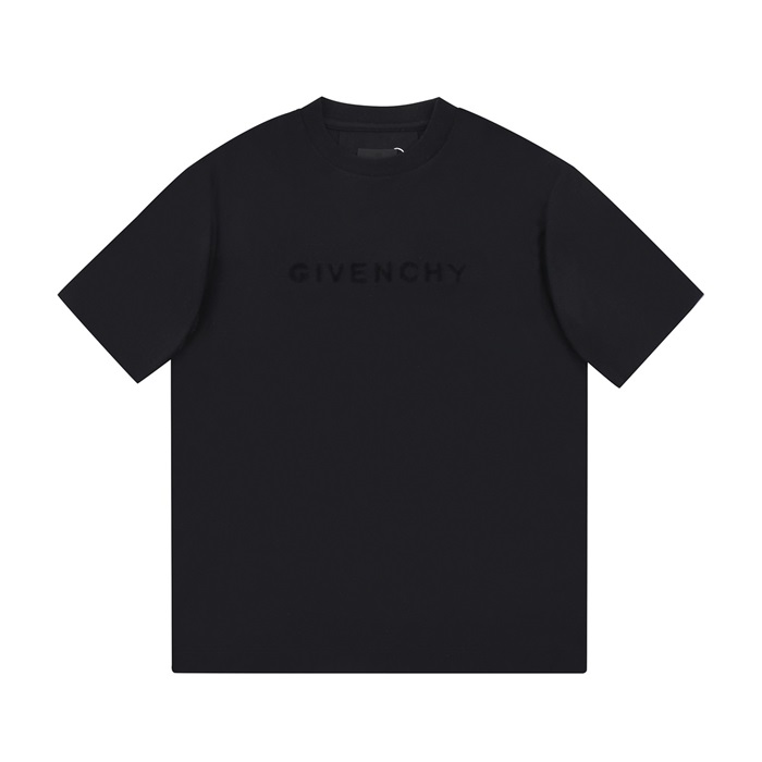 ジバンシィメンズクルーネックブラック半袖Tシャツv0619