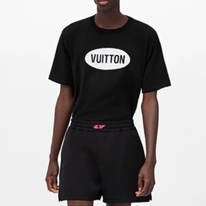 ルイヴィトンメンズクルーネックブラック半袖Tシャツu04013