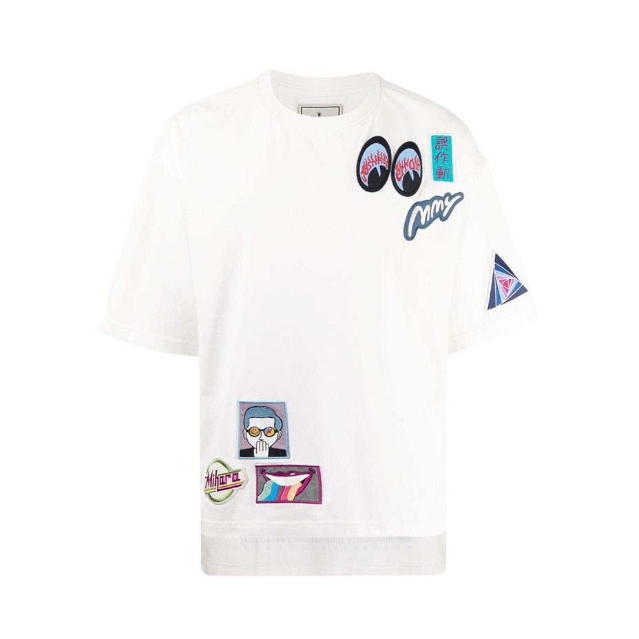 メゾンマルジェラメンズクルーネックホワイト半袖Tシャツi0074