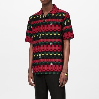 ルイヴィトンメンズカジュアルレッド半袖Tシャツu04020