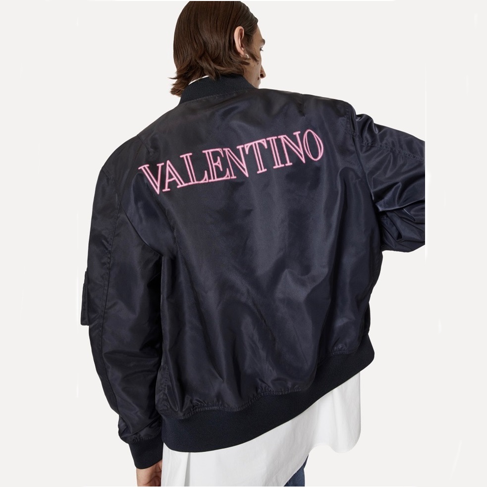 ヴァレンティノメンズカジュアルブラックジャケットl0507
