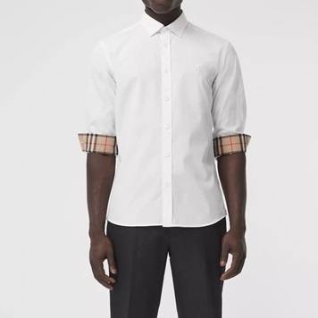 バーバリーメンズクラシックホワイトシャツr04246