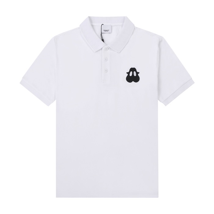 バーバリーメンズホワイトポロ半袖Tシャツr04248