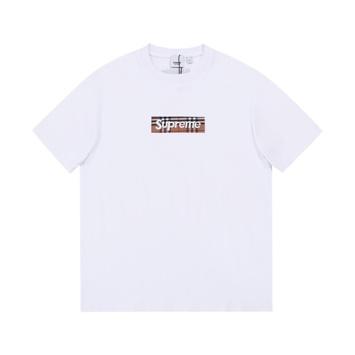 バーバリーメンズクルーネックホワイト半袖Tシャツr04251