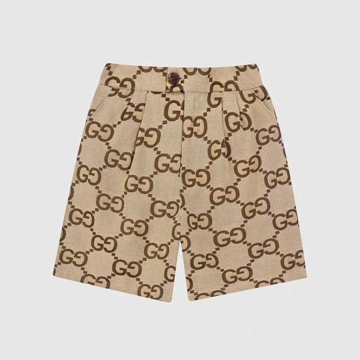 グッチメンズカジュアルキャメルショートパンツc04666