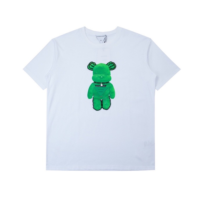 ボッテガヴェネタメンズクルーネックホワイト半袖Tシャツt0262