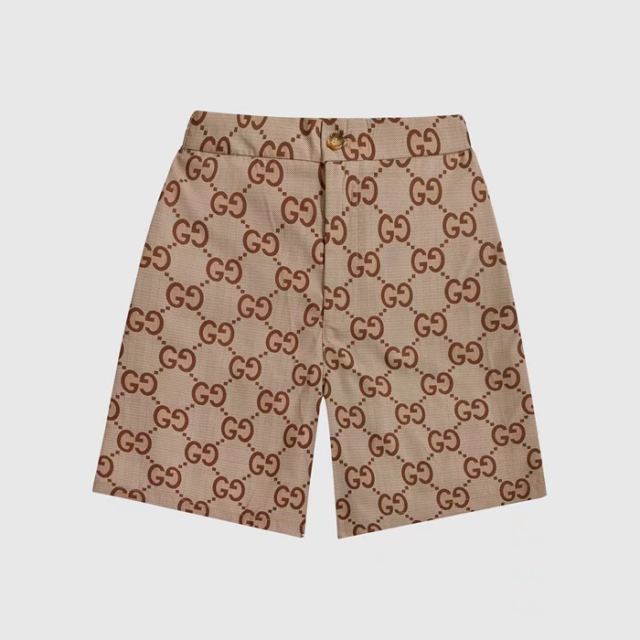 グッチメンズカジュアルキャメルショートパンツc04670