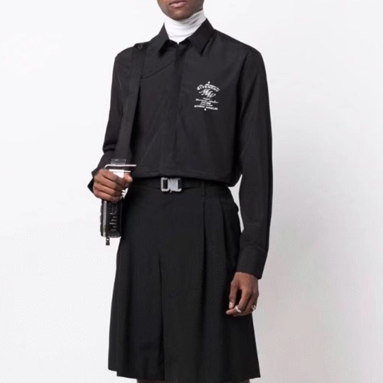ディオールメンズクラシックブラックシャツo01731