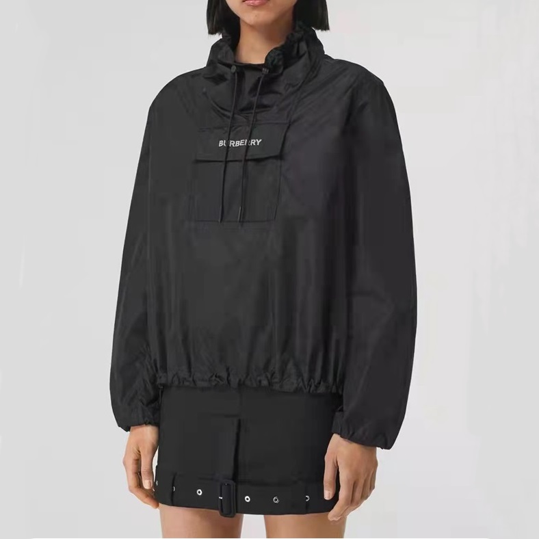 バーバリーユニセックスカジュアルブラックアウターウェアr04267