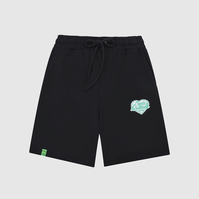 ルイヴィトンメンズブラックショートパンツu04075